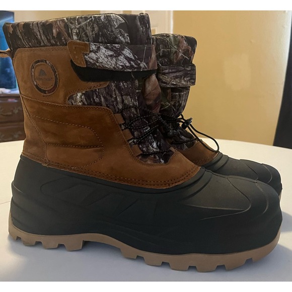 Ozark trail Men’s winter pack brown and camo boot size 13 - Picture 6 of 10
